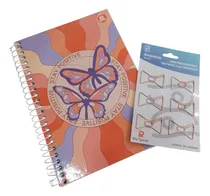 Comprar Kit Fofo Papelaria Escolar Escritório Cadernou002Fagenda E Clips