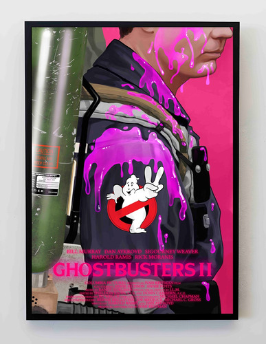 Cuadro 33x48cm Poster Ghostbuster 2 Caza Fantasmas