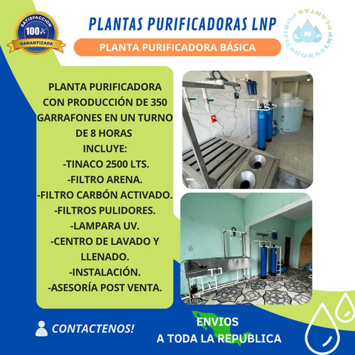 Planta Purificadora De Agua $29,900.00 Sin Anticipos