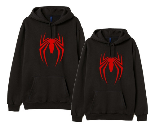 2 Sudaderas Hoodies Spiderman Pareja Pack De Sudaderas