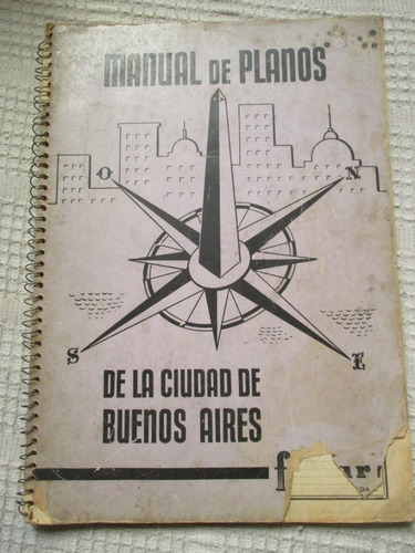 Manual De Planos De La Ciudad De Buenos Aires. Filcar, 1955