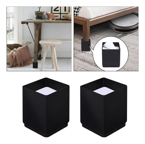 4 Muebles Sofá Cama Silla Elevador De Cuadrado 4x5cm Negro