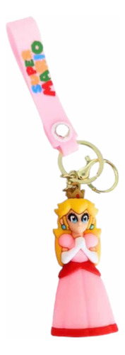 Llavero Princesa Peach Super Mario Bros X 1 De Pvc