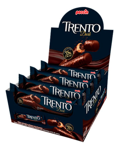 Chocolate Trento Tradicional Dark Caixa Com 16 Uni