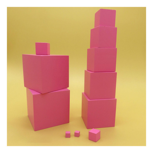 Aprendizaje Montessori Torre Rosa Pensamiento Lógico