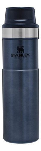 Stanley ® Termo 470ml Acero Inoxidable Una Sola Mano Color Azul Acero