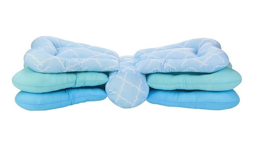 Almohada De Lactancia 3 Niveles Ajustable Multiuso Celeste