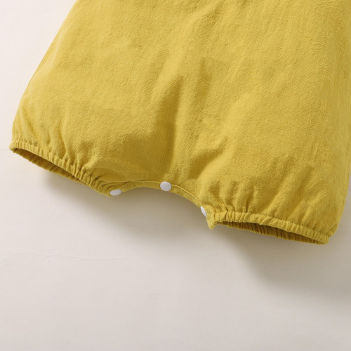 Mameluco Verano De Algodón Mono Bebé Con Estampado 0-24meses Amarillo 0-3 M