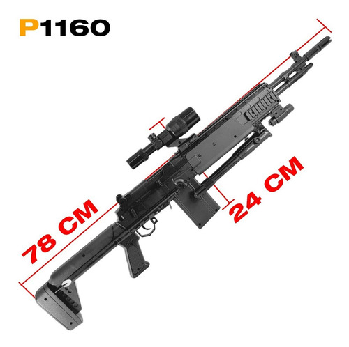 Imagen 5 de 10 de Rifle Airsoft Spring Mk-60 + Pistola