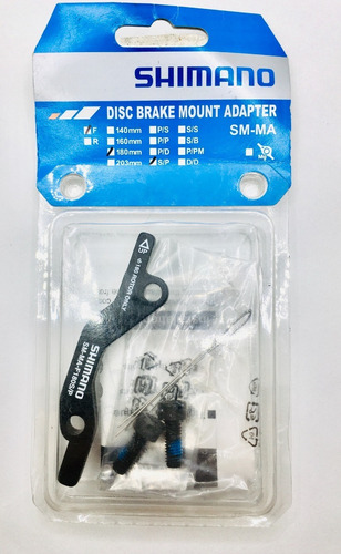 Imagen 3 de 3 de Shimano Sm-ma Adaptador De Freno Disco Delantero F180mm S/p