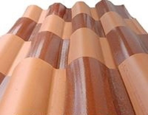 Teja De Barro Esmaltada Mixta Ala Mega 45cmx28cm Pieza Chocolate Esmaltada