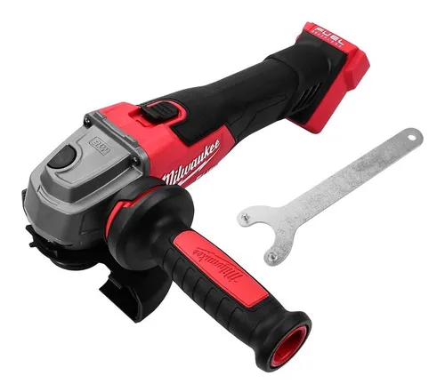 comprar Miniesmeriladora angular inalámbrica Milwaukee M18 2881-20 color rojo 405 W + accesorio