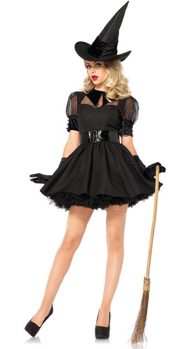 Disfraz De Bruja Sexy Talla Small Para Mujer- Halloween