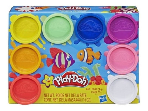 Play Doh - Arcoiris - 8 Pack - Hasbro / Diverti