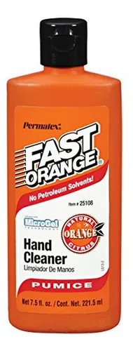 Limpiador De Manos Fast Orange , Aroma Cítrico, 7 5 Oz