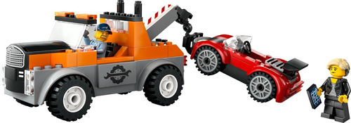 Lego City Camion Grua Y Reparacion De Auto Deportivo 60435