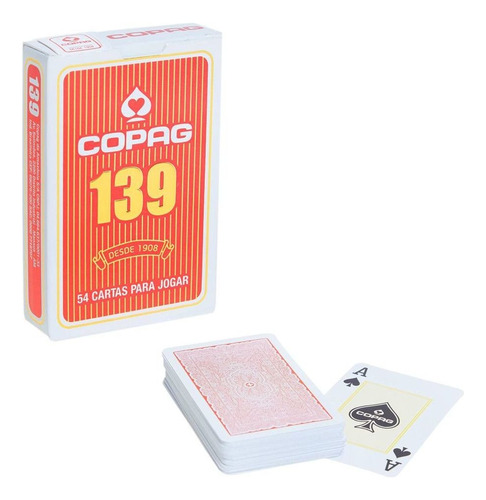 Juego De Cartas Própio Copag Class - Vermelho