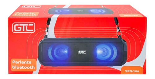 Imagen 4 de 5 de Parlante Bluetooth Gtc Con Luces Rgb Spg-146