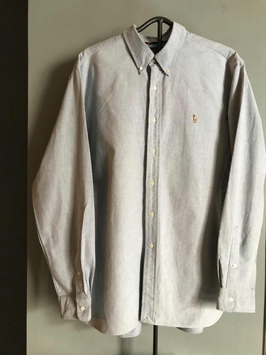 Polo Ralph Lauren Talla 2 X L Camisa De Caballero En Gris !!