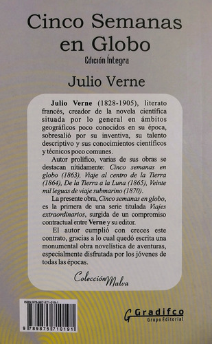 Cinco Semanas En Globo - Julio Verne