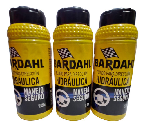 Kit 3 Fluido Para Direccion Hidraulica Bardahl 350ml