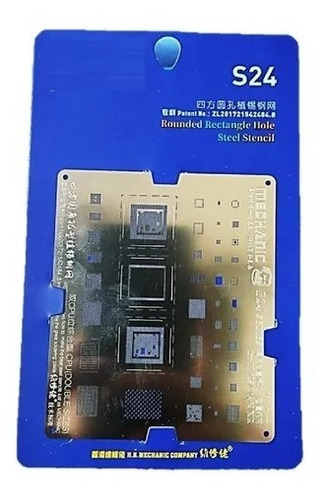 Stencil Reballing Bga Universal S24 Placa Plantilla Acero