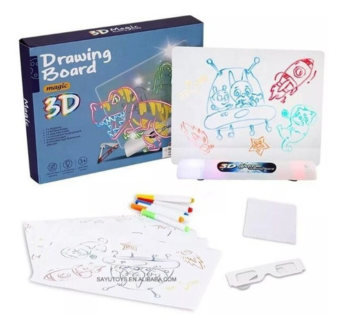 Tablero De Dibujo En 3d Pizarra Mágica