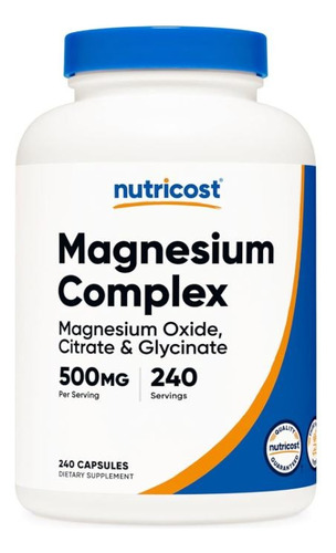 Original Nutricost Complejo De Magnesio 500mg, 240 Cap