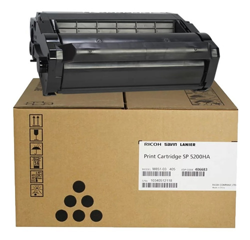 Toner Original Sp5200 Aficio Sp 5200dn S 5210dn Sf Sr Sp5200