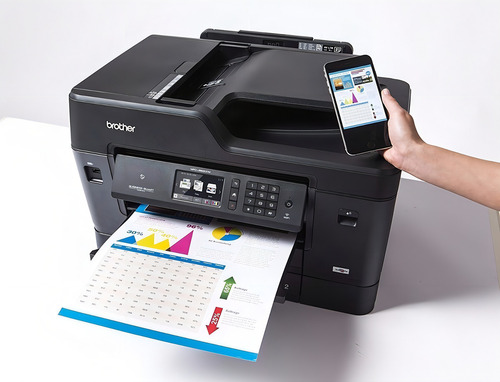 Impresora Multifuncional Brother Mfc-j6930dw Tabloide Wifi, Duplex, Puerto Usb, Escaner Tamaño Tabloide Color Negro