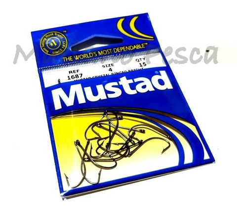 Anzuelos Mustad 1687 N°4 X 15 Unidades Pejerrey Boga Variada