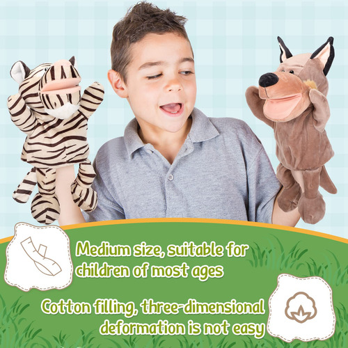 Marionetas De Mano Wettarn 10 Animales 30 Cm Para Niños