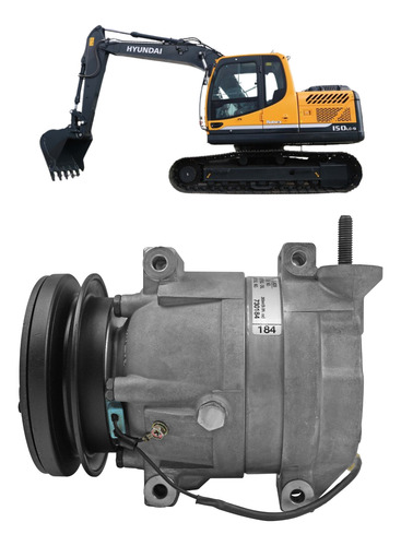 Compressor Delphi V5 Trator Ls 1a 12v Importado