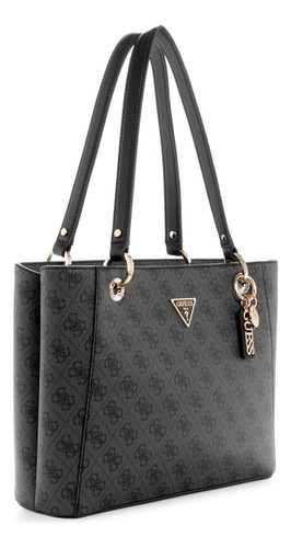 Guess Bolso Tote Noelle Pequeño Noel, Logotipo De Carbón