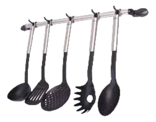 Set Barral Leifheit  Con 5 Utensilios Teflon Calidad 