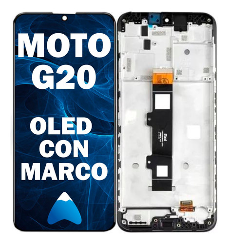 Modulo Display Pantalla Motorola G20 Calidad Oled Con Marco