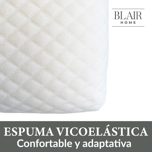 Almohada Fría Viscoelástica Memory Foam 60x40 Cm Blair Home Color Blanco