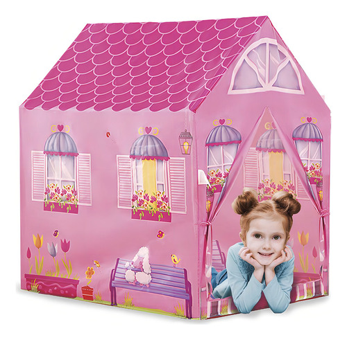 Tienda de campaña My Little House, tienda de campaña, tienda de campaña, tienda de campaña, cabaña rosa para niña