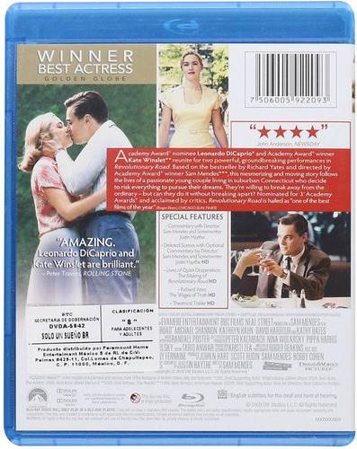 Solo Un Sueño Leonardo Dicaprio Kate Winslet Pelicula Bluray