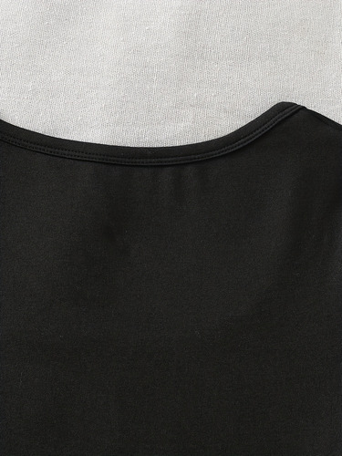 Camiseta Ajustada Elástica Para Mujer De Manga Corta -
