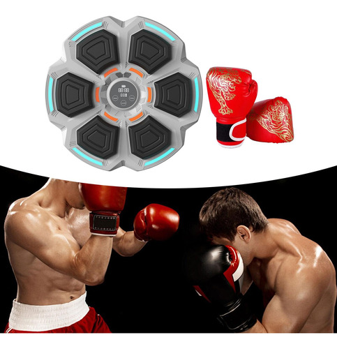 Máquina De Boxeo Musical, Guantes Rojos Para Adultos