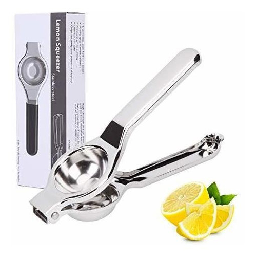 Manual Lemon Squeezer, Stainless Steel Citrus Press Juicer -