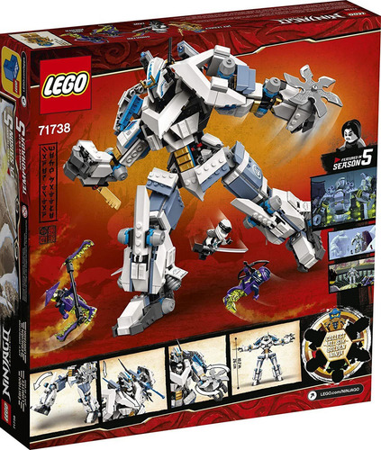 Lego Ninjago Legacy - Zanes Titan Mech Battle 71738, Set De