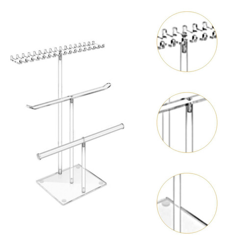 Soporte Organizador De Joyas Con Forma De T, Soporte Para