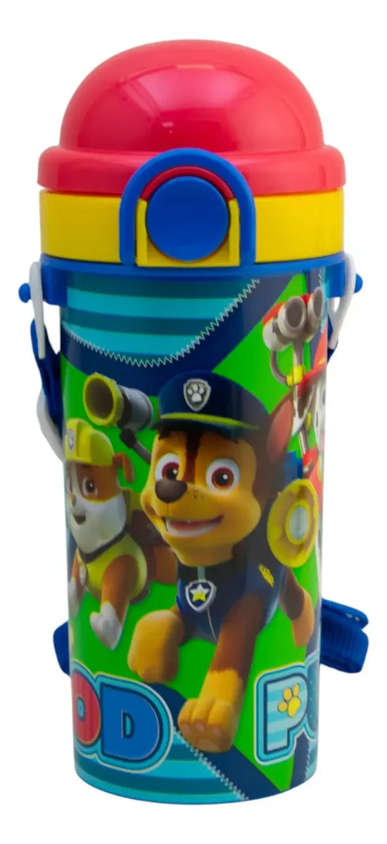 Botella Cantimplora Termo Para Agua Paw Patrol Lunch 500ml Rojo