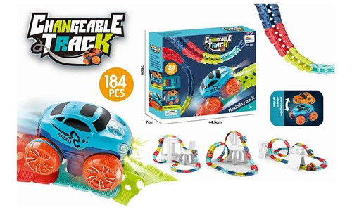 Autopista Magica Flexible Gravedad 0 184 Pcs Para Niños