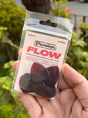 Uñetas De Guitarra Y Bajo Dunlop Flow 1.5 Mm Pack De 6