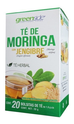 Te Moringa Con Jengibre (20 Bolsitas) Greenside