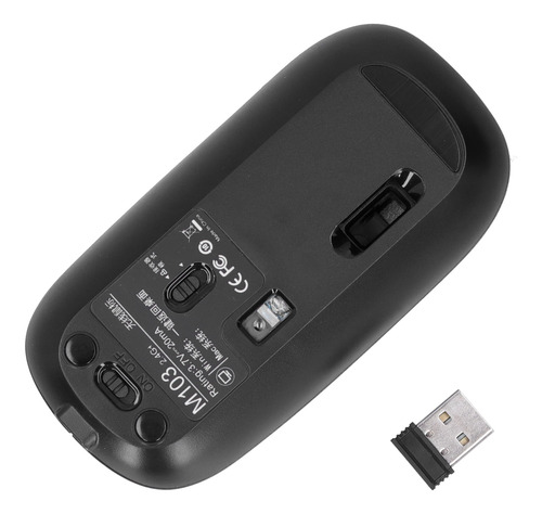 Ratón Óptico Inalámbrico De 2,4 Ghz 5.0 Con Carga De Modo Du