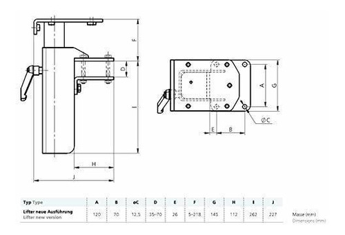 Gressel Ax Ps Elevador Viñeta Giro Para 125 Modelos